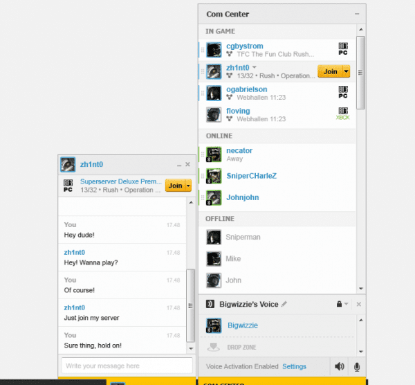 Battlelog - Chat