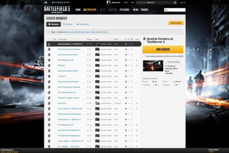 Battlefield 3 Battlog Open Beta 1