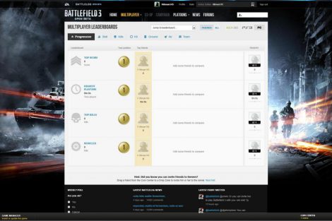Battlefield 3 Battlog Open Beta 3