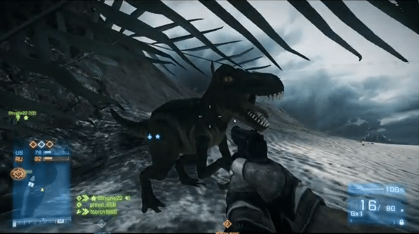 Neues Erweiterungspaket, neue Eastereggs 1 Auf Wake Isnld lässt sich eine Spielzeug Dino unter einer Pflanze finden.