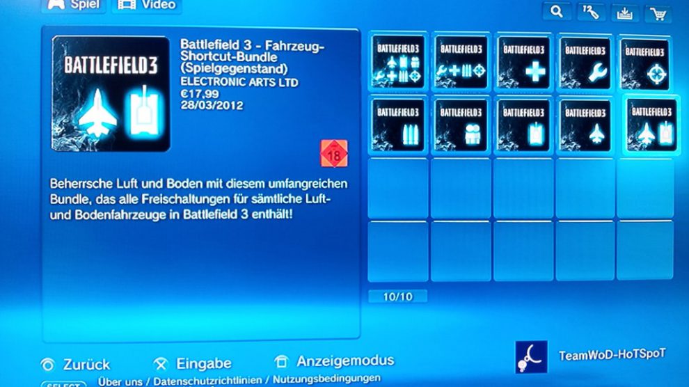 Battlefield 3 Extras jetzt im Playstation Store 3 air ground
