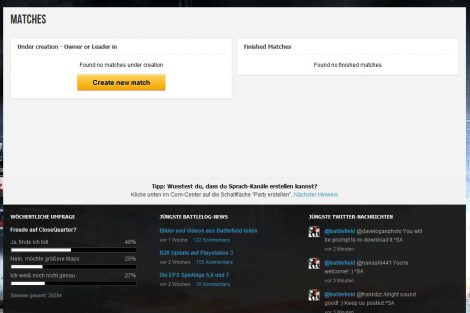 bf3 create new match