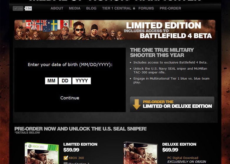 Battlefield 4: Beta-Release im Herbst 2013 und weitere Infos 2 moh bf4 beta site