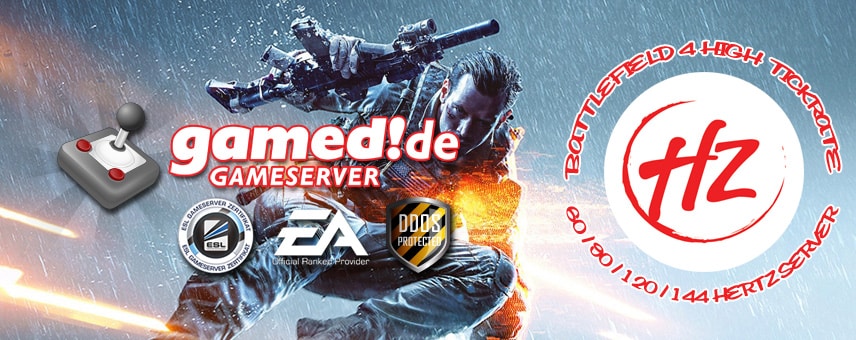 Battlefield 4 High Tickrate Gameserver jetzt bei gamed!de 1 bf4 hightickrate gamed teaser