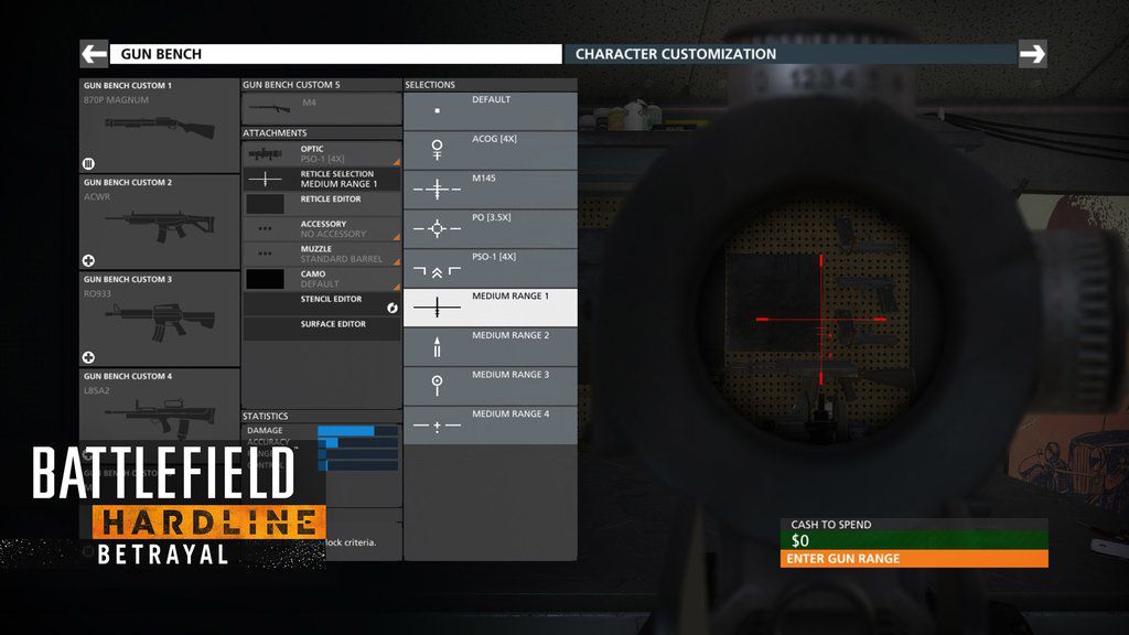 Battlefield Hardline: Betrayal - Screenshots zum Gun Bench Feature 6 Cbg8u2TW8AMANG8
