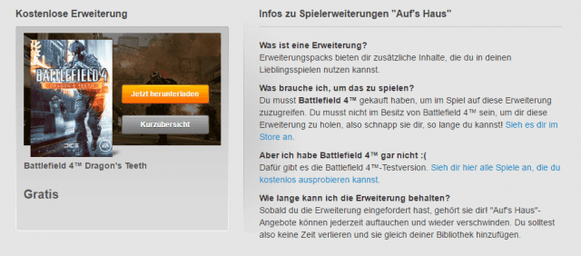 Battlefield 4 Dragon's Teeth und Battlefield Hardline Robbery DLCs gratis auf Origin 3 Battlefield 4 Dragon's Teeth gratis