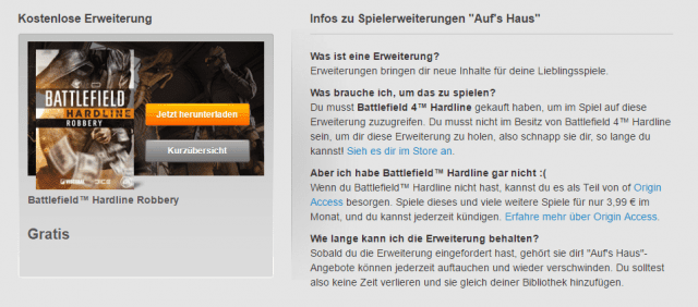 Battlefield 4 Dragon's Teeth und Battlefield Hardline Robbery DLCs gratis auf Origin 2 Battlefield Hardline Robbery gratis