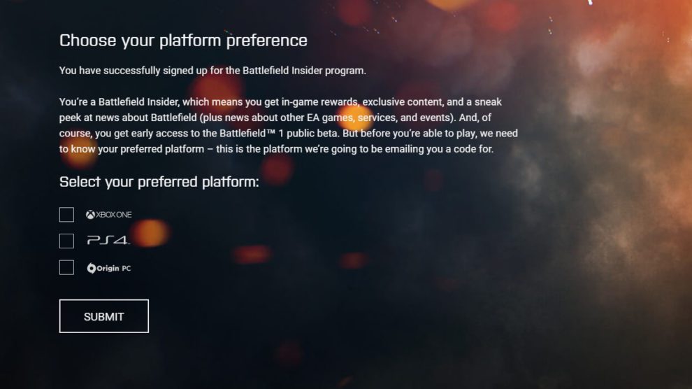 Battlefield 1 Beta startet für Insider 24 Stunden früher - Anmeldung nur noch heute! 3 Screenshot 2 1
