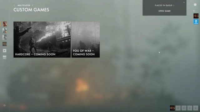 Hardcore und Fog of War Preset kommen bald!