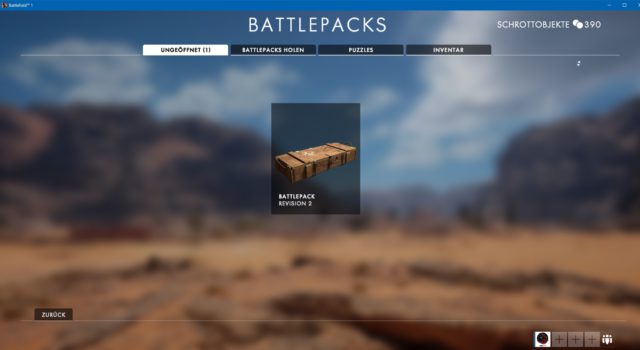 Revision 2 der Battlefield 1 Battlepacks ist verfügbar.