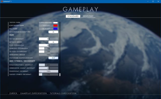 Battlefield 1 Gameplay Einstellungen (Einfach)