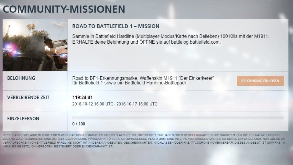 bfh bf1 community mission