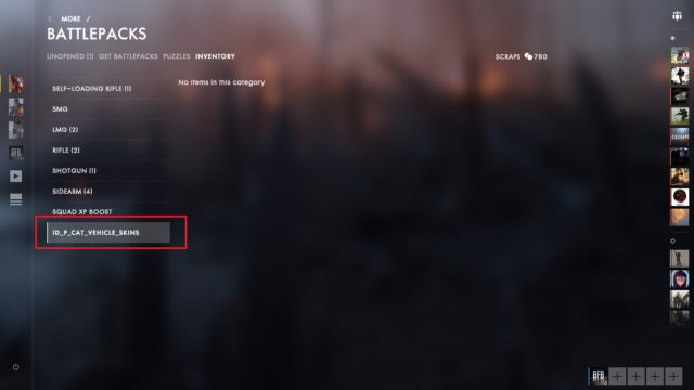 Battlefield 1 Battlepacks schon bald mit Fahrzeug Skins? 2 Bild gibt Hinweis auf Fahrzeugskins aus Battlefield 1 Battlepacks.