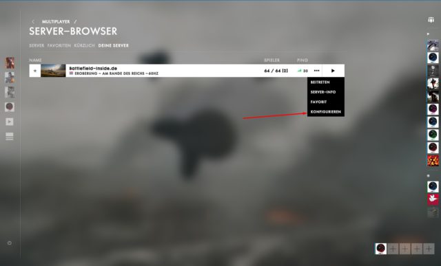 Etwas versteckt. Aber hier kannst du deinen Gameserver weiterführend verwalten. 