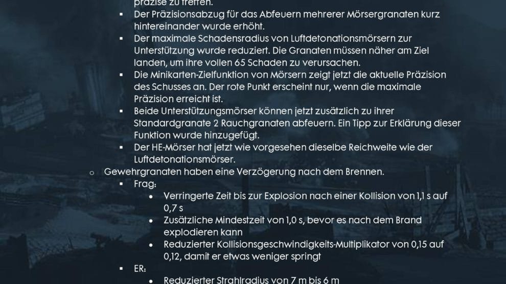 Battlefield 1 Patch hat ein 16 Seiten langes Changelog 11 file page10