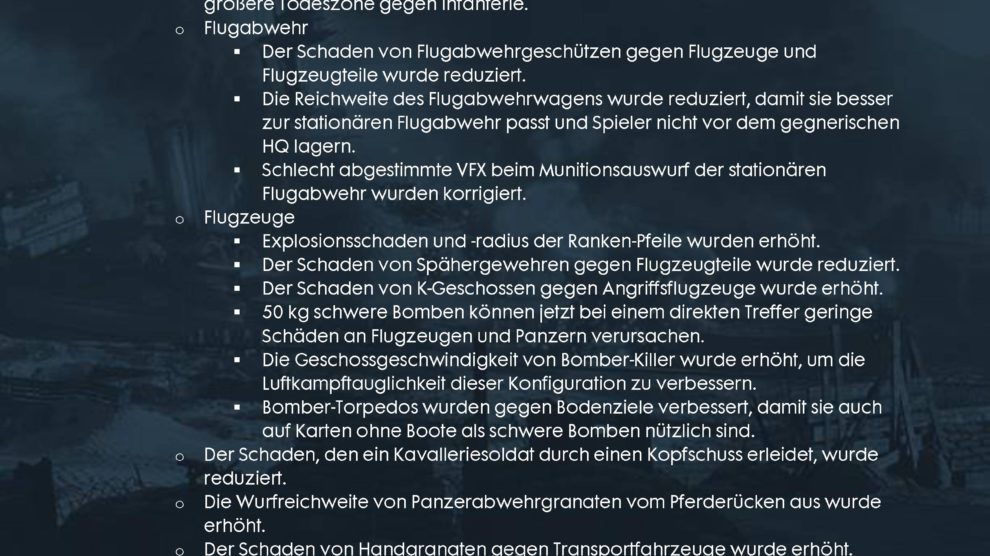 Battlefield 1 Patch hat ein 16 Seiten langes Changelog 13 file page12
