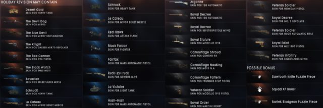 Die zehnte Revision der Battlefield 1 Battlepacks ist nun samt Fahrzeugskins verfügbar 2 c0repd2xcae7ptj