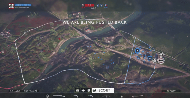 Battlefield 1: Video zeigt neuen Spielmodus "Frontlinien" 2 Battlefield 1 - Frontlinien Map Layout der Multiplyer Map "Bruch"
