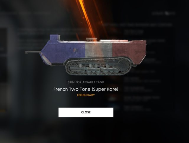 Battlefield 1 Battlepack Revision 23 “They Shall not Pass” ist verfügbar 4 Skin für den französische St. Chamond Panzer. (Assault Tank)