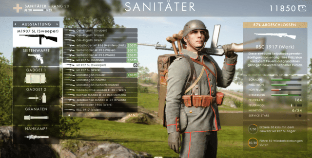 Die Aufträge für die Battlefield 1 They Shall not Pass Waffen sind etwas versteckt.