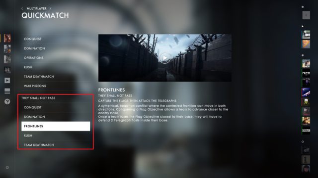 bf1 they shall not pass quickmatch