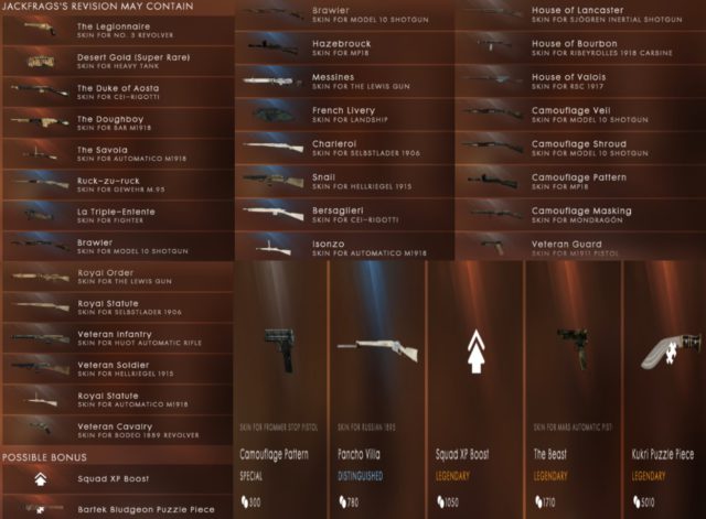 Battlefield 1: JackFrags Battlepack Revision & Community Mission verfügbar 2 Battlefield 1 JackFrags Battlepack Revision