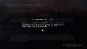 bf1 consoles cte registration closed