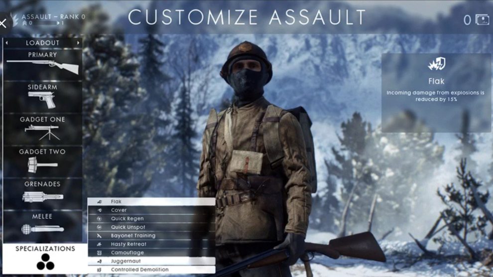 Battlefield 1: Perks kommen zurück auf´s Schlachtfeld 4 bf1 Specilizations assualt