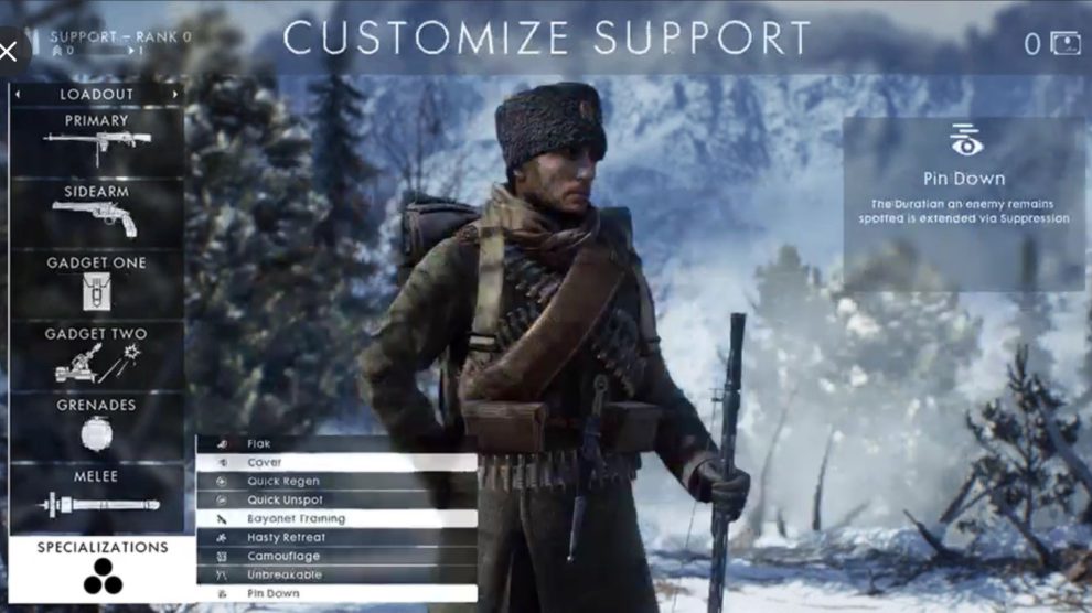 Battlefield 1: Perks kommen zurück auf´s Schlachtfeld 3 bf1 Specilizations support