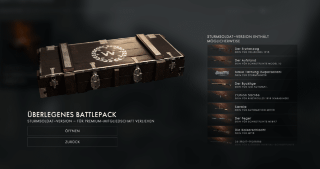 Battlefield 1: Assault Battlepack Revision veröffentlicht 3 new bf1 premium battlepack