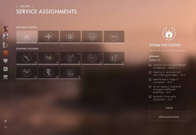 bf1 spezialisierungen