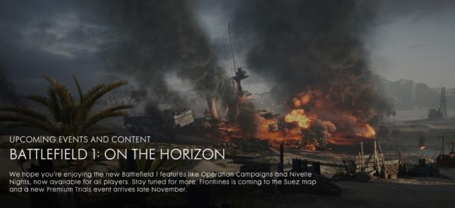 Battlefield 1: Neue Map für Frontlines Spielmodus und Premium Trial noch im November 2 DOrECdLWkAAlvbf