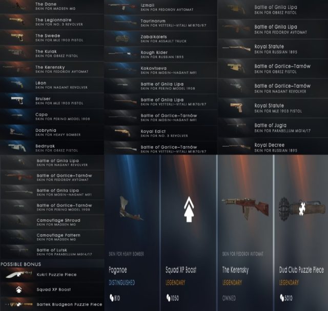 Battlefield 1: DICE hat zweite Operations Battlepack Revison veröffentlicht 2 Zweite Eastern Storm Battlepack Revison