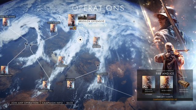 bf1 Operations Kampagne Fire and Ice