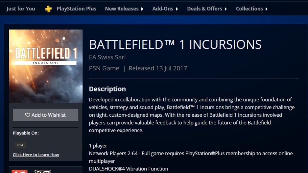 Battlefield 1 Incursions: Für Xbox One und Playstation 4 im Store verfügbar 3 DaWmdP5WkAA KWZ