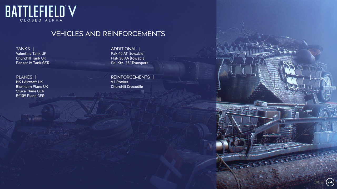Alle Details zur zweiten Battlefield V Closed Alpha Phase 3 bfv vehicles alpha