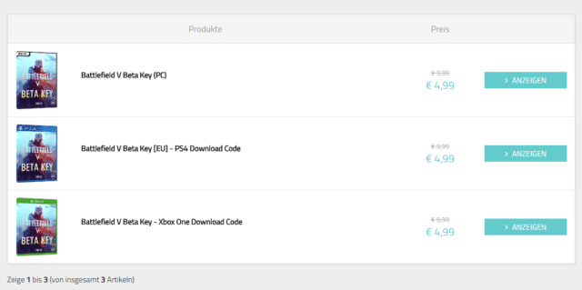 Battlefield V: Startet die Beta schon bald? Beta Keys werden bereits verkauft und verlost! 2 buy battlefield v beta key