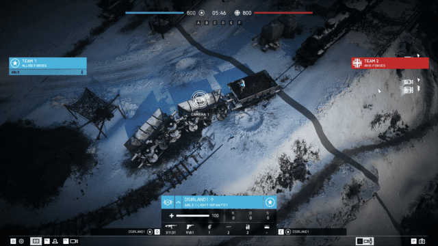 Tabletop view in Battlefield V Spectator Mode