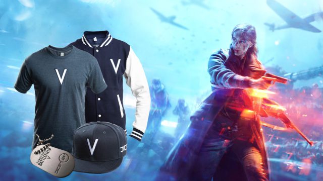 Gewinne ein limitiertes Battlefield V Fan Paket mit T-Shirt, Cap, Dogtag und College Jacke 2 battlefield 16 9 komp dogtag
