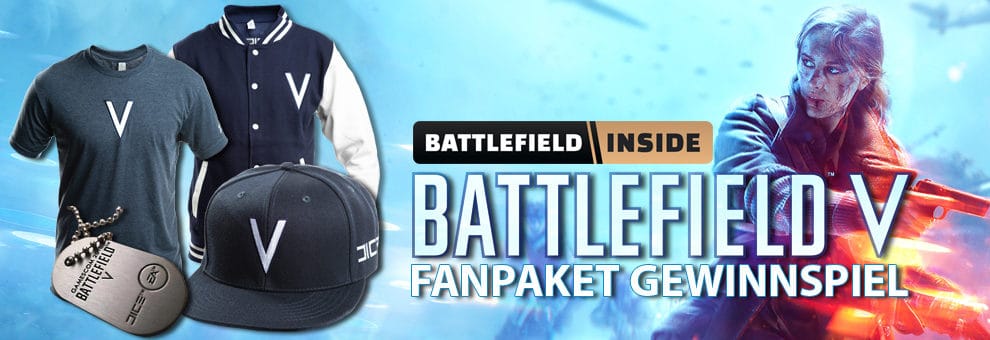 Gewinne ein limitiertes Battlefield V Fan Paket mit T-Shirt, Cap, Dogtag und College Jacke 1 battlefield v fanpack gewinnspiel teaser