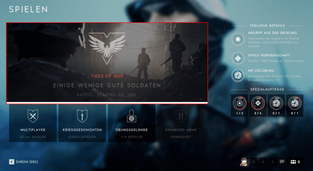 Battlefield V Tides of War - Kapitel 2 "Lightning Strikes" beginnt am 17. Januar 2019 2 tides of war kapitel 2