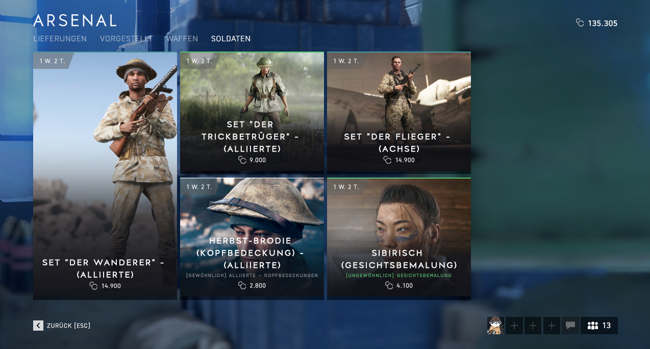 Battlefield V: Neue Items im Arsenal, Waffen aus vorherigen Tides of War Missionen ab Morgen zum Kauf verfügbar 3 Screenshot 6