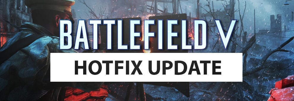 battlefield V hotfix update teaser