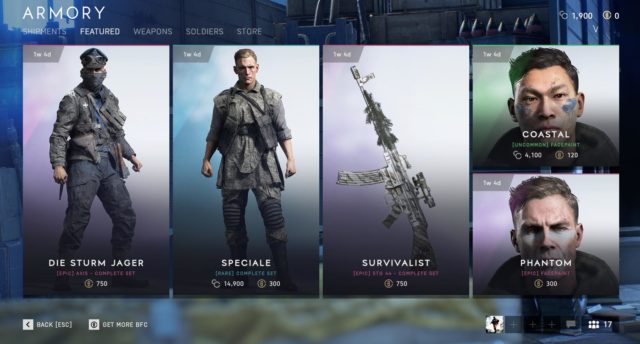 Battlefield V: Echtgeld-Währung / Boins werden morgen eingeführt 4 Neue Inhalte im Battlefield V Store