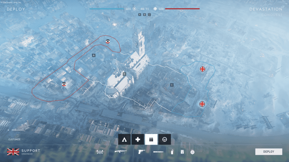 Battlefield V: Grind Spielmodus wird ein wildes Gemetzel auf engem Raum 3 Devastation Grind Mapoverview