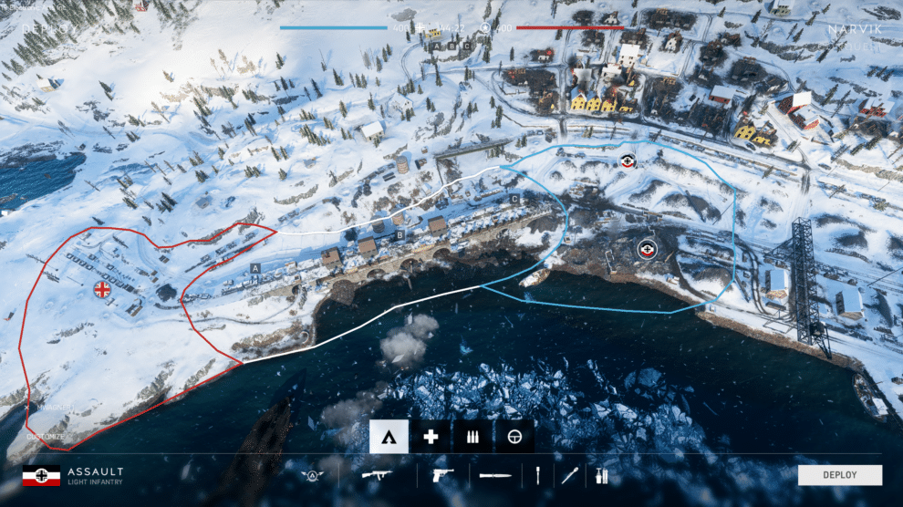 Battlefield V: Grind Spielmodus wird ein wildes Gemetzel auf engem Raum 2 Narvik Grind Mapoverview
