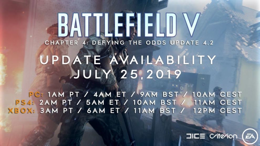 battlefield v update update 25juli
