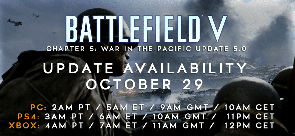 Battlefield V: Alles was ihr zum heutigen Update 5.0 wissen müsst: Changelog, Update Zeiten und Downloadgröße! 1 Battlefield V Alles was ihr zum heutigen Update 5.0 wissen müsst Changelog Update Zeiten und Downloadgröße