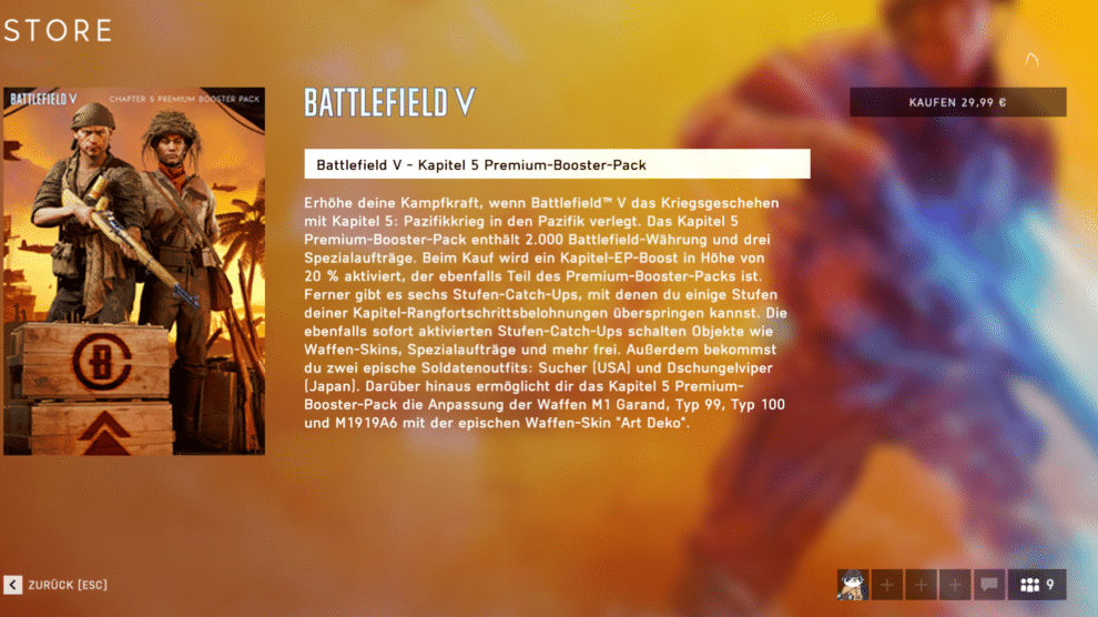 Battlefield V Booster Pack 1
