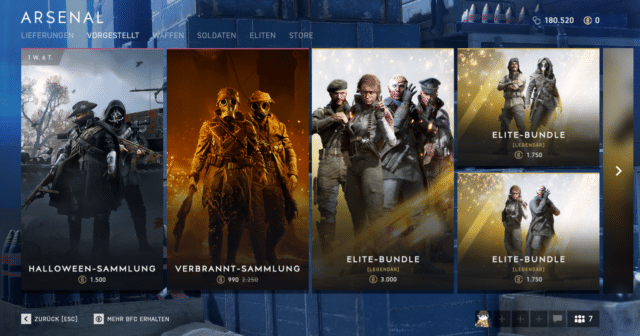 battlefield v arsenal